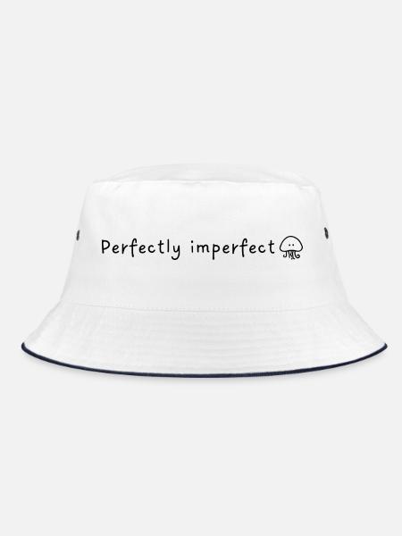 perfectly imperfect - perfekt unperfekt - Bucket Hat - Weiß/Navy