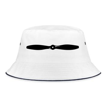 propeller - Bucket Hat - white/navy - Front