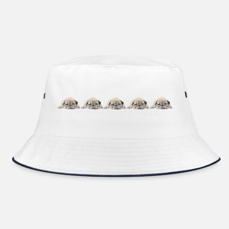 5 Pugs Bucket Hat