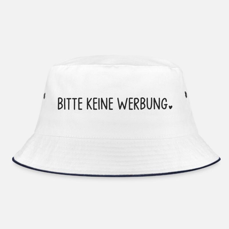 Bitte keine Werbung mit Herz Bucket Hat