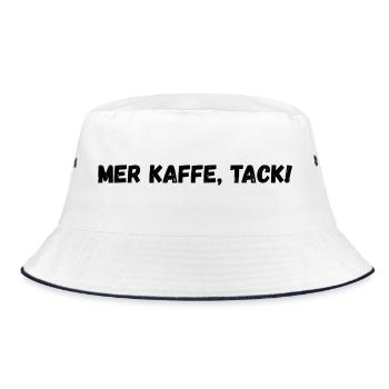 More coffee, please! - Bucket Hat - white/navy - Front