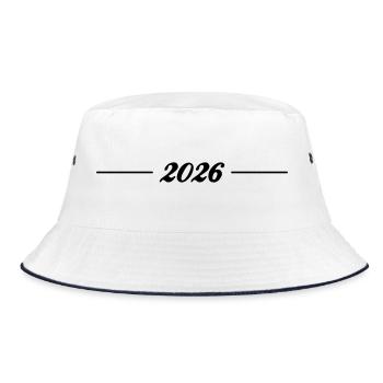 2026 Line - Bucket Hat - white/navy - Front