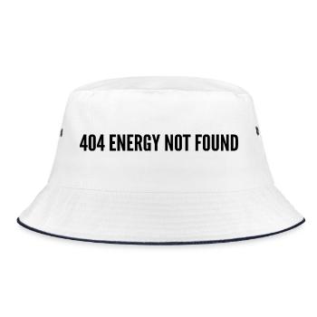 404 energy not found - Bucket Hat - white/navy - Front