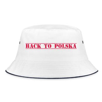 Polska Polen - Bucket Hat - Weiß/Navy - Vorne