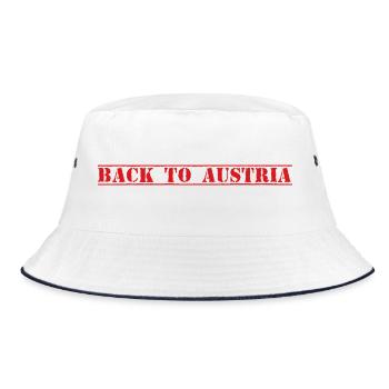 Austria Osterreich - Bucket Hat - Weiß/Navy - Vorne