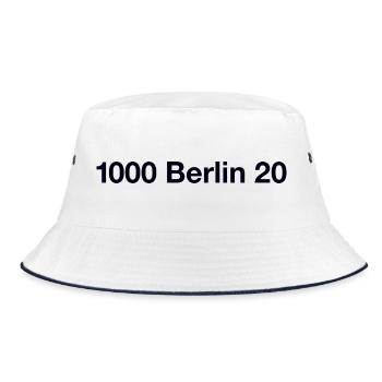 Berlin 20 Spandau - Bucket Hat - white/navy - Front