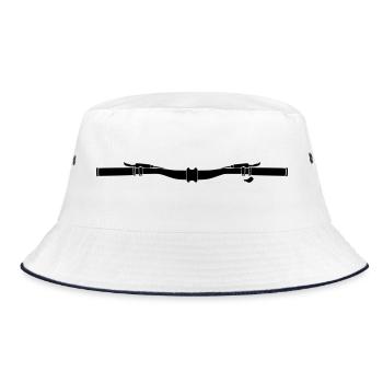 Bicycle Handlebar MTB Cockpit - Bucket Hat - white/navy - Front