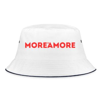 More aMore  - Bucket Hat - Weiß/Navy - Vorne