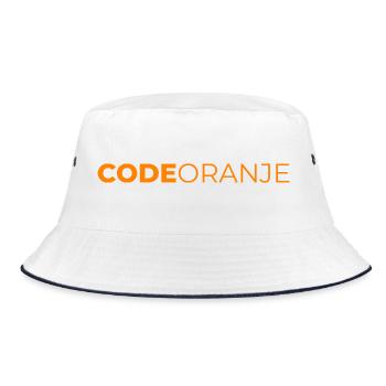 Code Oranje - Nederland - Netherlands Niederlande - Bucket Hat - white/navy - Front