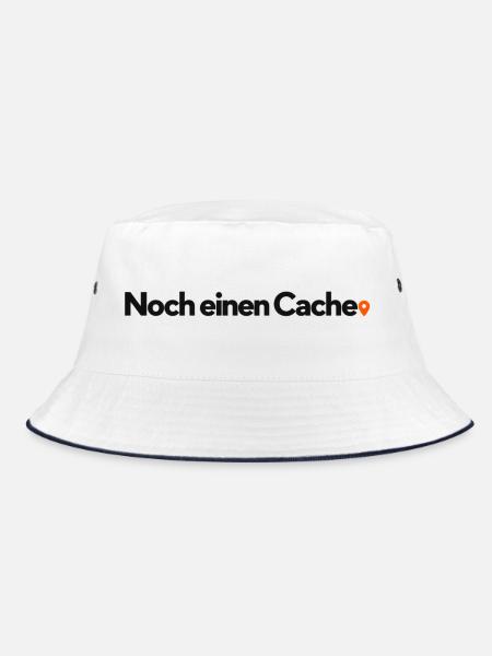 Noch einen Cache - Bucket Hat - Weiß/Navy