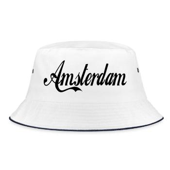 Amsterdam - Bucket Hat - white/navy - Front