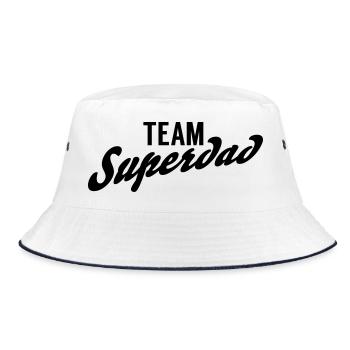 Team Superdad - Bucket Hat - Weiß/Navy - Vorne