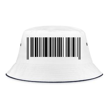 Code barre fabriqué en france - Bob - blanc/marine - Devant