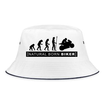 natural born biker - Bob - blanc/marine - Devant