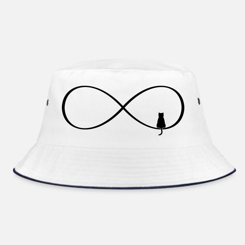 Unendlichkeitszeichen Katzenliebe Geschenk Bucket Hat