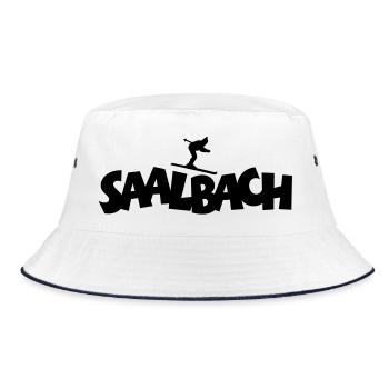 Saalbach Ski - Bucket Hat - white/navy - Front