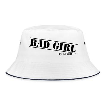Bad Girl Forever : Conception d’une faute de frappe - Bob - blanc/marine - Devant
