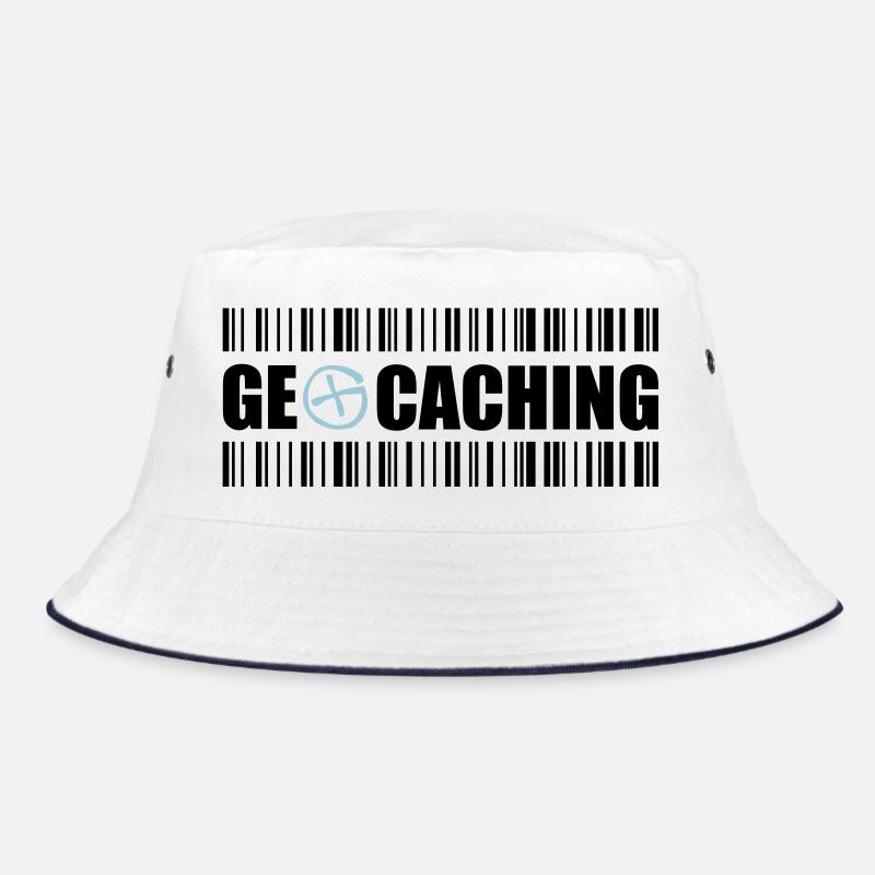 Geocaching Barcode - 2colors - 2O12 Bucket Hat