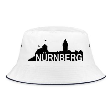 Nuremberg - roil © - Nuremberg avec la silhouette - Bob - blanc/marine - Devant