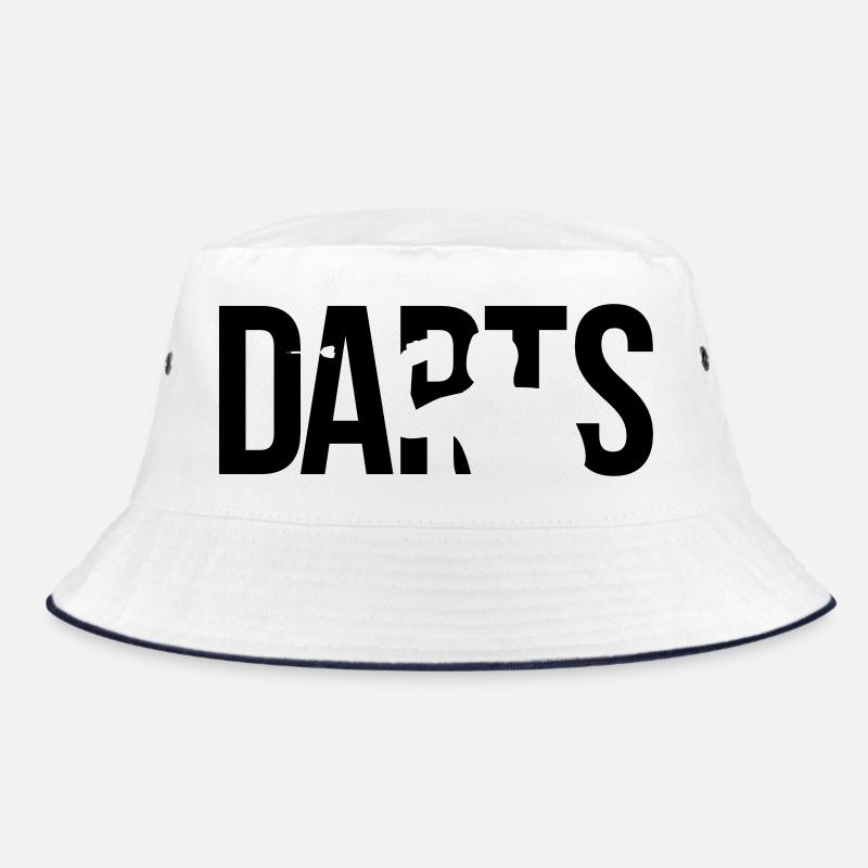 darts - Bucket Hat - Weiß/Navy