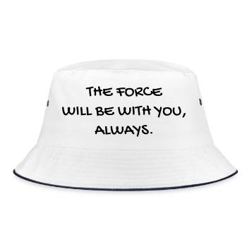Cinema - Quotes - Film - Citations - Zitat - Humor - Bucket Hat - white/navy - Front