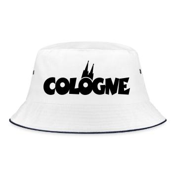 Cologne Kölner Dom Köln - Bucket Hat - Weiß/Navy - Vorne