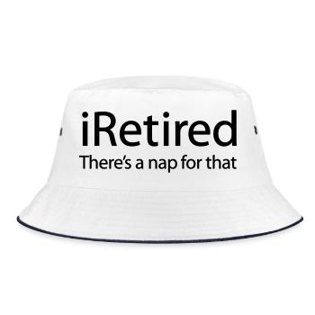 iRetired il y a une sieste pour cette drôle de retraite - Bob - blanc/marine - Devant