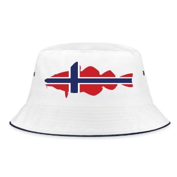 Cod Norway - Bucket Hat - white/navy - Front