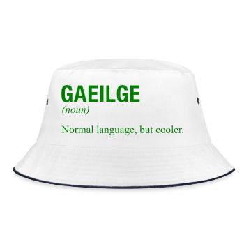 Langue irlandaise Irlande Irlande Irisch - Bob - blanc/marine - Devant