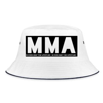 MMA - Bucket Hat - white/navy - Front