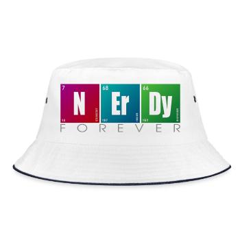 NERDY forever - NERDY Elements - Bucket Hat - Weiß/Navy - Vorne