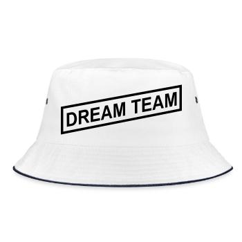 Dream Team - Bucket Hat - white/navy - Front