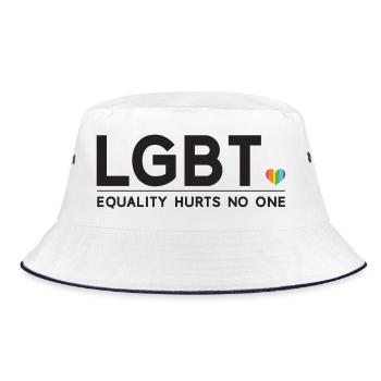 Pride Month - Equality Hurts No One - Bucket Hat - white/navy - Front