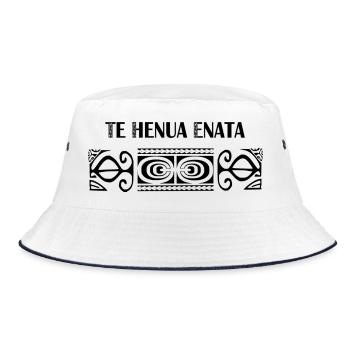 TE HENUA ENATA (Noir) - Bob - blanc/marine - Devant