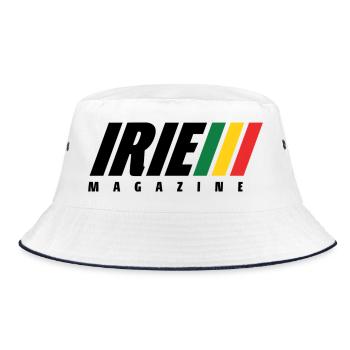 IRIE Magazine Reggae Rasta Roots Musique Culture - Bob - blanc/marine - Devant
