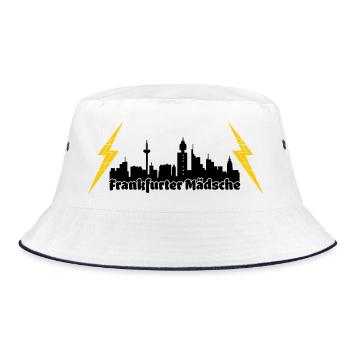 Frankfurter Maedsche ffm skyline - Bucket Hat - Weiß/Navy - Vorne