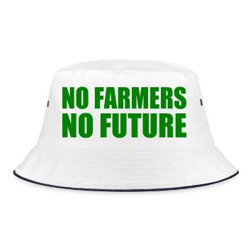 No farmers no future - Bob - blanc/marine - Devant