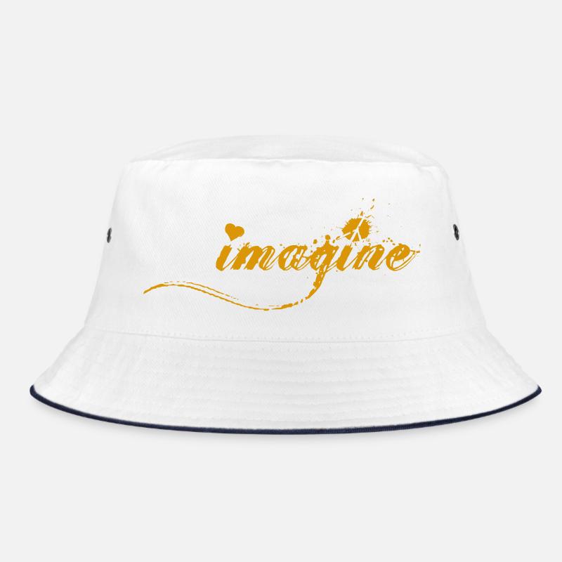 imagine - Bucket Hat - Weiß/Navy