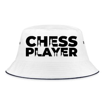 Chess player - Bucket Hat - white/navy - Front