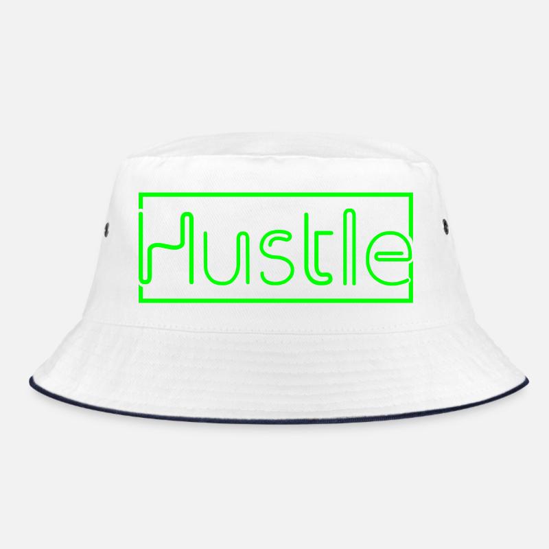 Futuristic Neon Background Print Bucket Hat