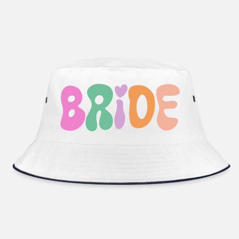 Bride - Bucket Hat - white/navy