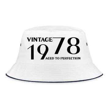 Vintage 1978 aged to perfection - Bob - blanc/marine - Devant
