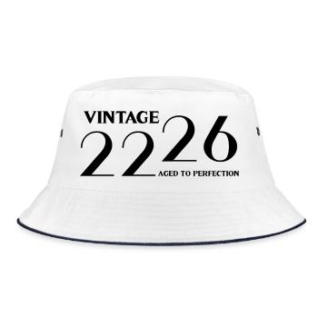 Vintage 2026 aged to perfection - Bob - blanc/marine - Devant