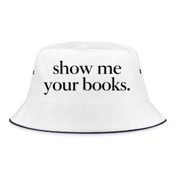 Show me your books. - Bob - blanc/marine - Devant