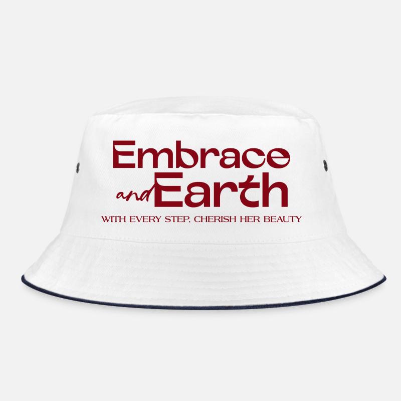 Abstract earth colors with organic shape Bucket Hat