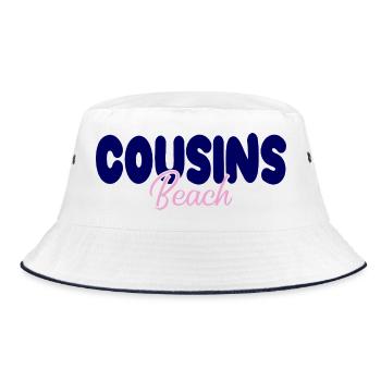 Plage Cousins – Audacieuse et douce - Bob - blanc/marine - Devant
