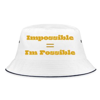 Design data missing - Bucket Hat - white/navy - Front