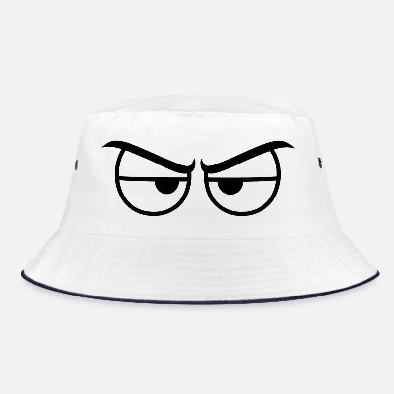 Angry Eyes Expression Bucket Hat