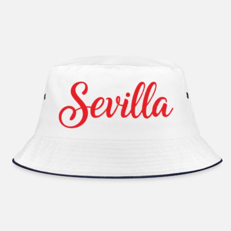 Sevilla Script Rot Pinsel Bucket Hat