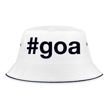 Goa Hashtag - Bucket Hat - white/navy - Front